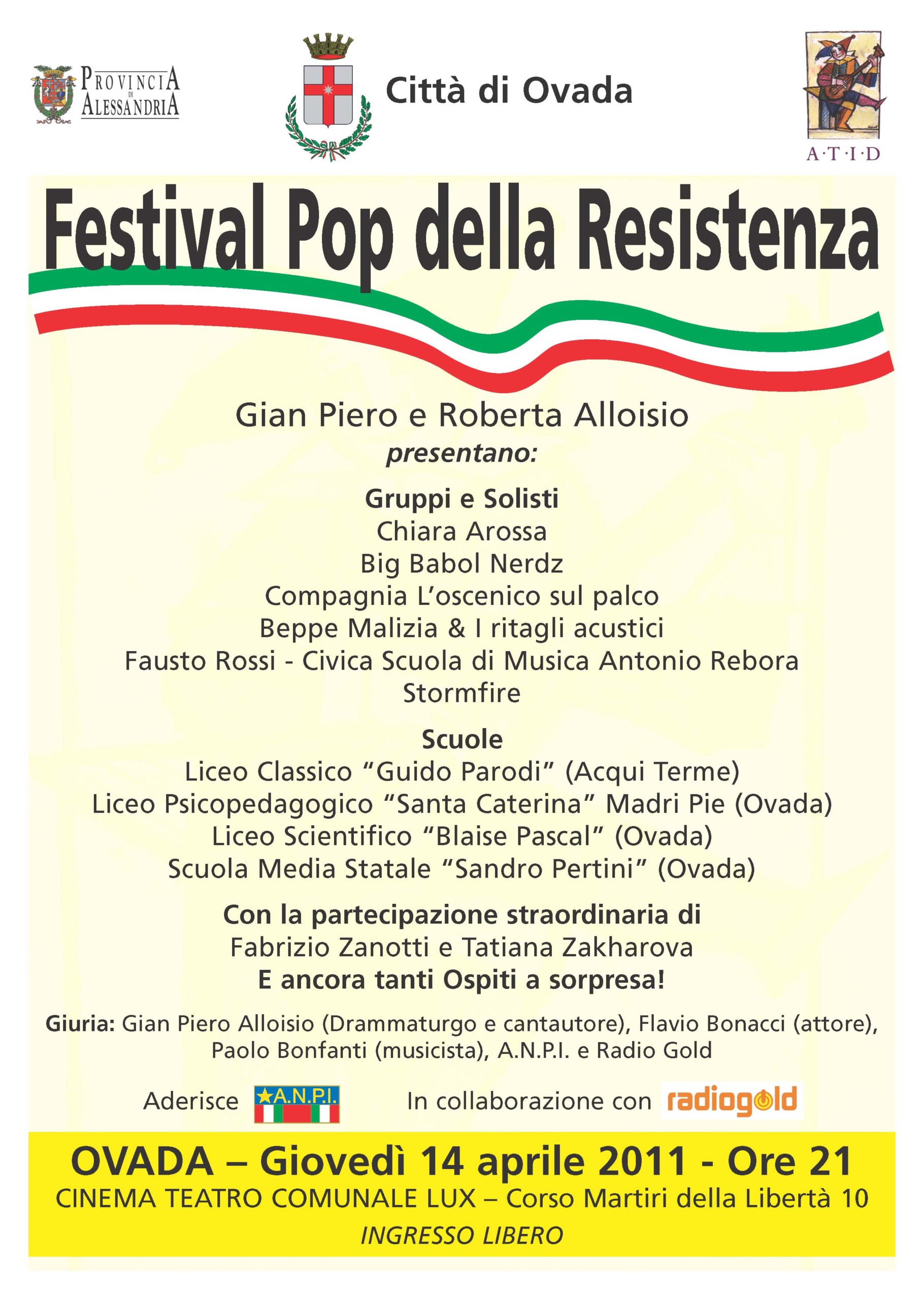 Festival Pop della Resistenza - Ovada 2011